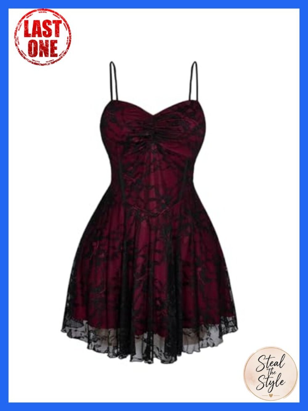 Plus Size Lace Ruffle Mini Sundress Sleeveless Sweetheart Neck A-Line